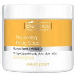 Bielenda Professional Mango Boost, odżywczy peeling do ciała, dłoni i stóp, 550 g