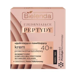 Bielenda Ujędrniające Peptydy, ujędrniająco-nawilżający krem przeciwzmarszczkowy, 40+, 50 ml