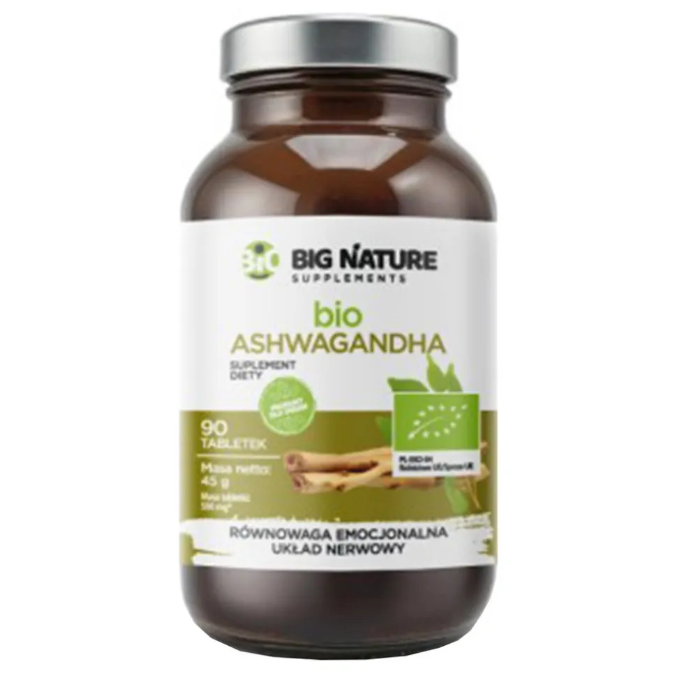 Big Nature Bio Ashwagandha, tabletki, 90 szt.