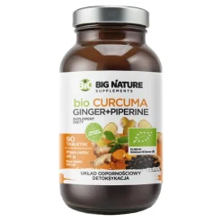 Big Nature Bio Curcuma Ginger + Piperine, tabletki, 90 szt.