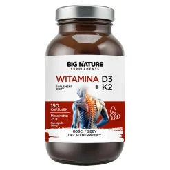 Big Nature D3 + K2, kapsułki miękkie, 150 szt.