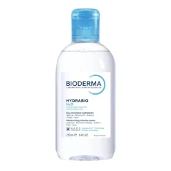 Bioderma Hydrabio H2O, nawilżająca woda micelarna do oczyszczania twarzy i zmywania makijażu, 250 ml