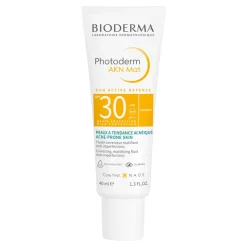 Bioderma Photoderm AKN Mat, krem do skóry tłustej i mieszanej, skłonnej do trądziku, SPF 30, 40 ml