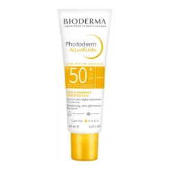 Bioderma Photoderm Aquafluide SPF50+, ultralekki fluid przeciwsłoneczny, odcień jasny, 40 ml