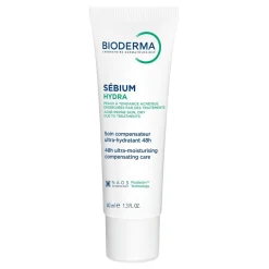 Bioderma Sebium Hydra, nawilżający krem do skóry tłustej i ze skłonnością do trądziku, 40 ml