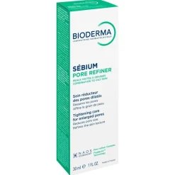 Bioderma Sebium Pore Refiner, krem do skóry tłustej i mieszanej zwężający rozszerzone pory, 30 ml
