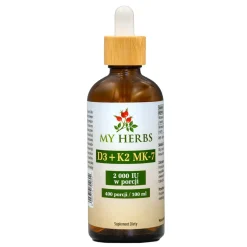 Bio Herbs D3 + K2 MK-7, płyn, 100 ml