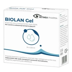 Biolan Gel, 0,3%, krople do oczu, 0,35 ml, 10 minimsów
