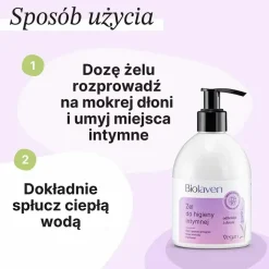 Biolaven Organic, żel do higieny intymnej, 300 ml