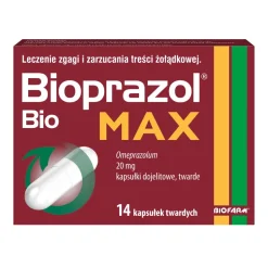 Bioprazol Bio Max, 20 mg, kapsułki dojelitowe twarde, 14 szt.