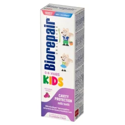 BioRepair Kids, pasta do zębów dla dzieci w wieku 0-6 lat, winogronowa, 50 ml