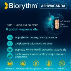 Biorythm, Ashwagandha, kapsułki, 30 szt.
