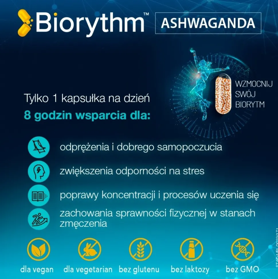 Biorythm, Ashwagandha, kapsułki, 30 szt.
