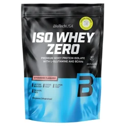 BioTech USA Iso Whey Zero, proszek, smak truskawkowy, 454 g