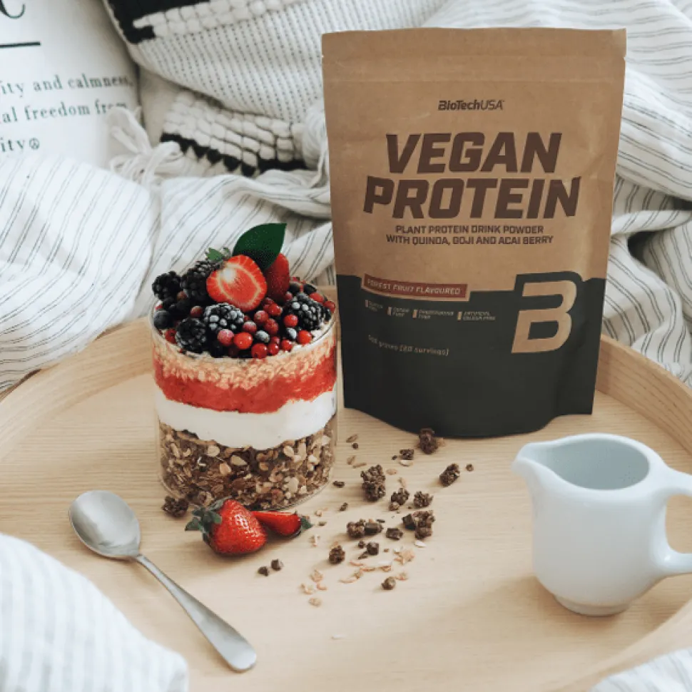 BioTech USA Vegan Protein, proszek, smak chocolate-cinnamon, 25 g