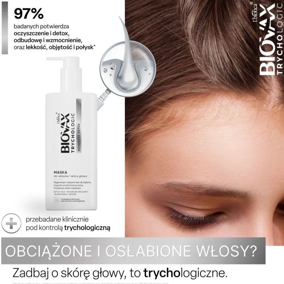 Biovax Trychologic Advanced Detox, maska, 200 ml