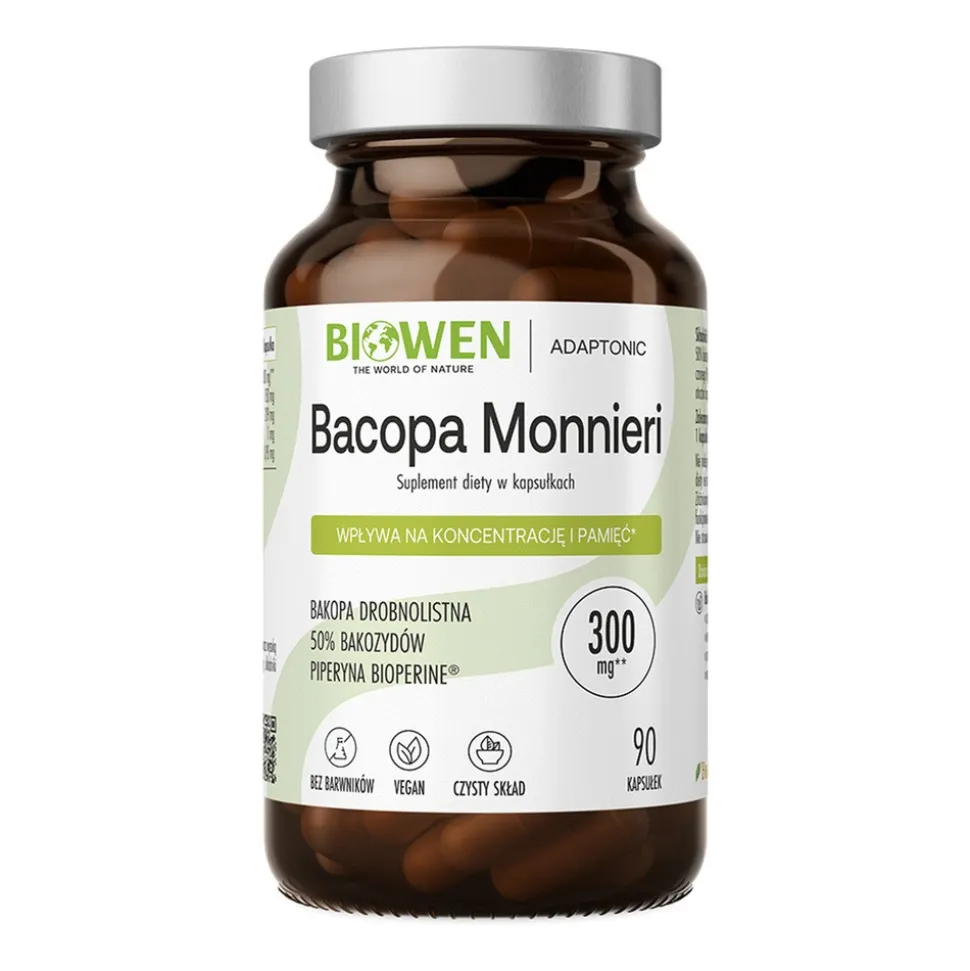 Biowen, Bacopa Monnieri, kapsułki,120 szt.