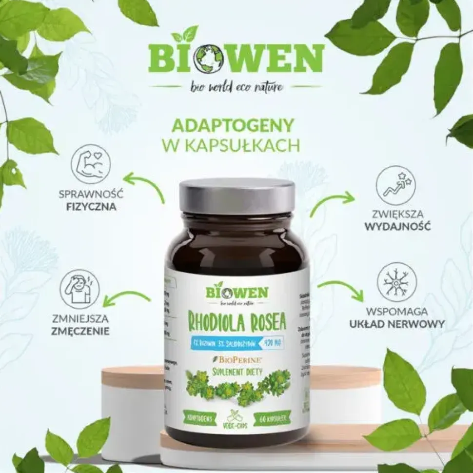 Biowen, Rhodiola Rosea, kapsułki, 60 szt.
