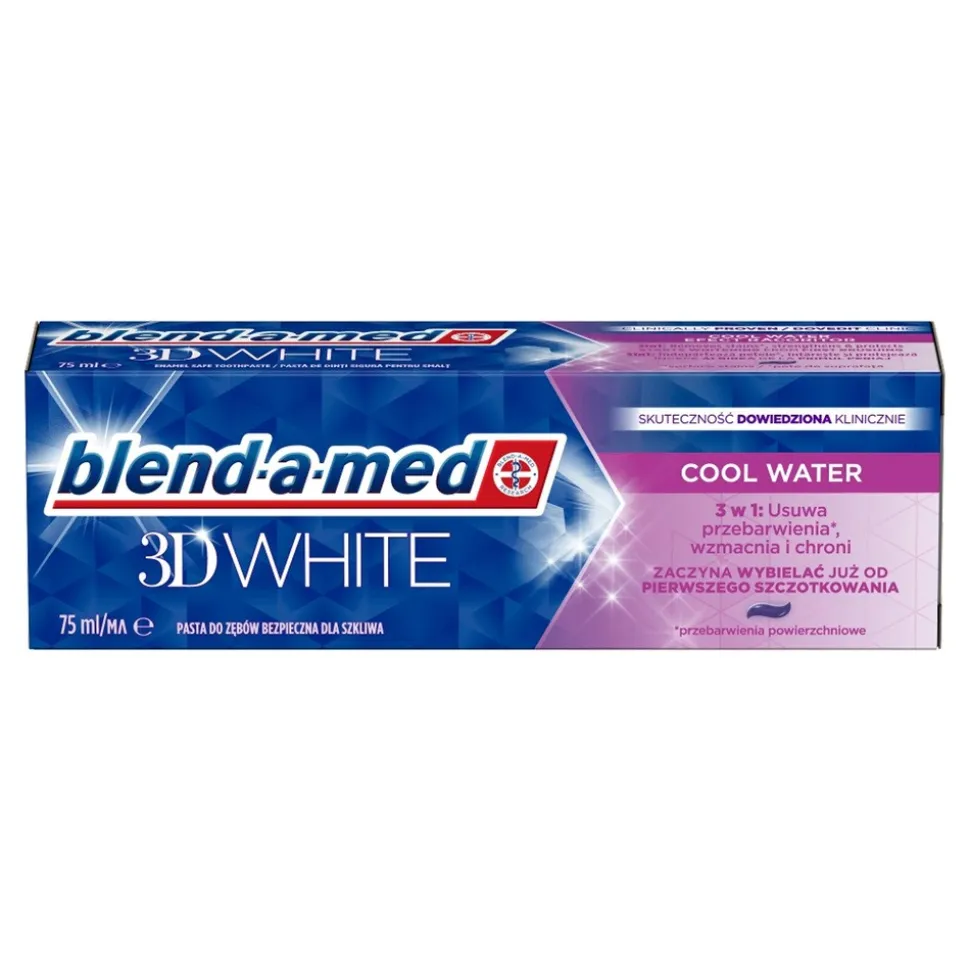 Blend-a-med 3D White Cool Water, pasta do zębów, 75 ml