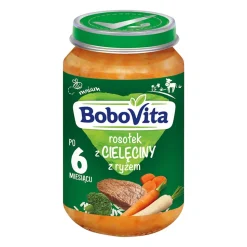 BoboVita, rosołek z cielęciny z ryżem, 6 m+, 190 g