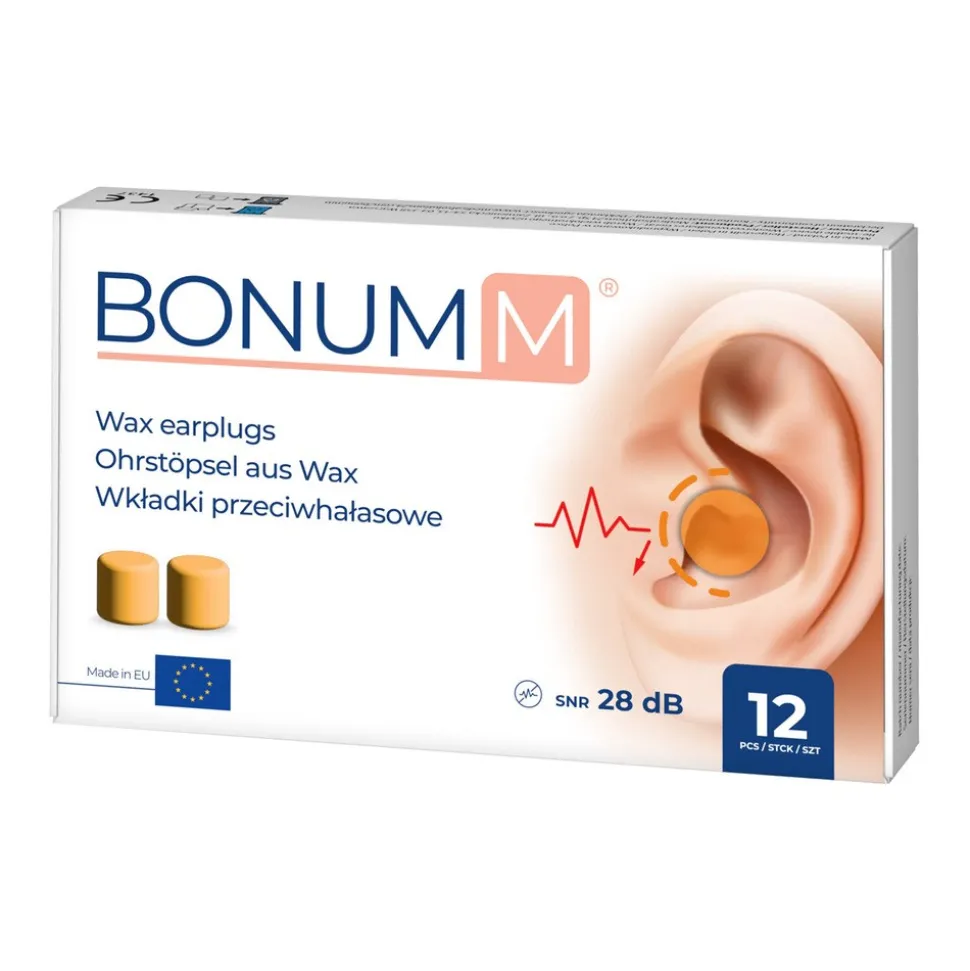 Bonumm, wkładki przeciwhałasowe, 12 szt