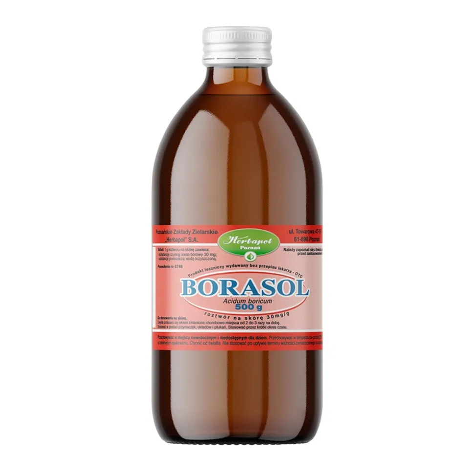 Borasol, 30 mg/g, roztwór na skórę, 100 g