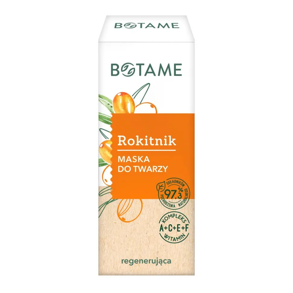 Botame Rokitnik, regenerująca maska do twarzy, 50 ml
