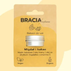 Bracia Mydlarze, balsam do ust, Migdał i kakao, 15 g
