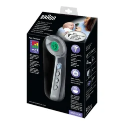 Braun No Touch + touch BNT400 Black, termometr bezdotykowy do czoła 5w1 z Age Precision®, 1 szt.