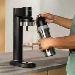 Brita, sodaTrio, butelka ze stali nierdzewnej 0,5l, czarna, 1 szt.