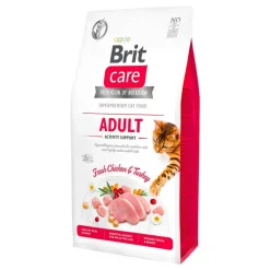 Brit Care Cat Grain-Free Adult Activity Support, karma sucha dla dorosłych kotów wszystkich ras, indyk i kurczak, 2 kg