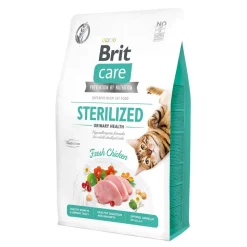 Brit Care Cat Grain-Free Sterlized Urinary Health, karma sucha dla dorosłych kotów sterylizowanych, kurczak, 2 kg