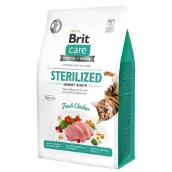 Brit Care Cat Grain-Free Sterlized Urinary Health, pełnoporcjowa karma sucha dla dorosłych kotów sterylizowanych, kurczak, 400 g
