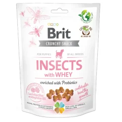 Brit Care Dog Crunchy Cracker Puppy Insects & Whey, przysmak dla szczeniąt z owadami i serwatką, 200 g