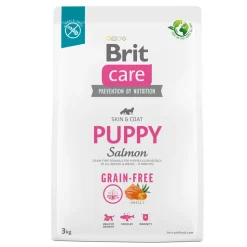 Brit Care Dog Grain-free Puppy, bezzbożowa karma dla szczeniąt i młodych psów wszystkich ras, łosoś i ziemniaki, 3 kg