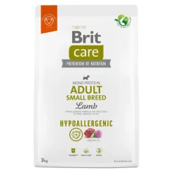 Brit Care Dog Hypoallergenic Adult Small Breed, hipoalergiczna karma dla dorosłych psów małych ras, jagnięcina, 3 kg