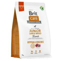 Brit Care Dog Hypoallergenic Junior Large Breed, hipoalergiczna karma dla młodych psów dużych ras, jagnięcina, 3 kg