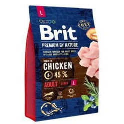 Brit Premium by Nature Adult Large Breed Chicken, karma sucha dla dorosłych psów dużych ras, kurczak, 3 kg