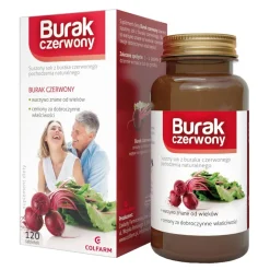 Burak czerwony, tabletki, 120 szt. (Colfarm)