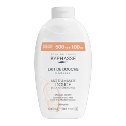 Byphasse Caresse, krem pod prysznic z olejem ze słodkich migdałów, 600 ml