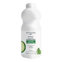 Byphasse Family Fresh Delice, szampon do włosów normalnych i tłustych, zielona herbata i limonka, 750 ml