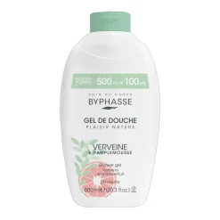 Byphasse Plaisir Nature, żel pod prysznic, werbena i grejpfrut, 600 ml