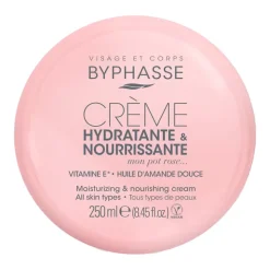 Byphasse Pot Rose, krem do twarzy, ciała i rąk, 250 ml