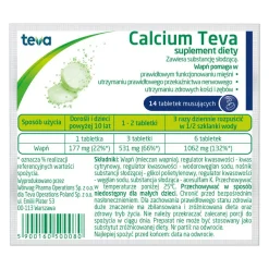 Calcium Teva, tabletki musujące, 14 szt.