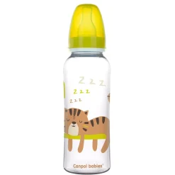 Canpol babies Africa, butelka wąska, dekorowana, 250 ml
