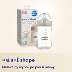 Canpol babies, antykolkowy smoczek dwustrefowy Natural Shape, 12m+, 2 szt.