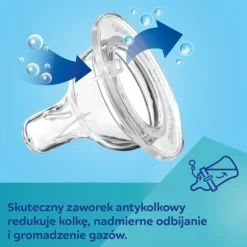 Canpol babies Easy Start Royal Baby, butelka szeroka, antykolkowa, niebieska, 240 ml, 1 szt.