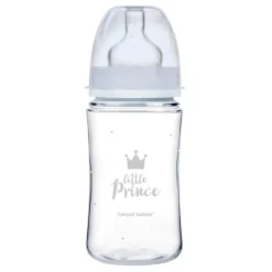 Canpol babies Easy Start Royal Baby, butelka szeroka, antykolkowa, niebieska, 240 ml, 1 szt.