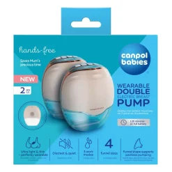 Canpol Babies Hands-Free, podwójny laktator bezprzewodowy, muszlowy, 2 szt.