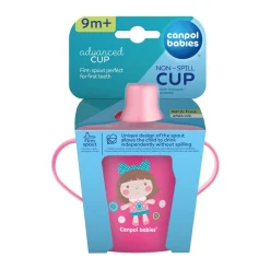 Canpol Babies, kubek niekapek Toys, kolor różowy, 250 ml